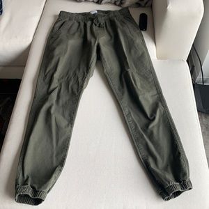Green joggers
